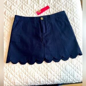 NWT Lilly Pulitzer Navy Skort size 10